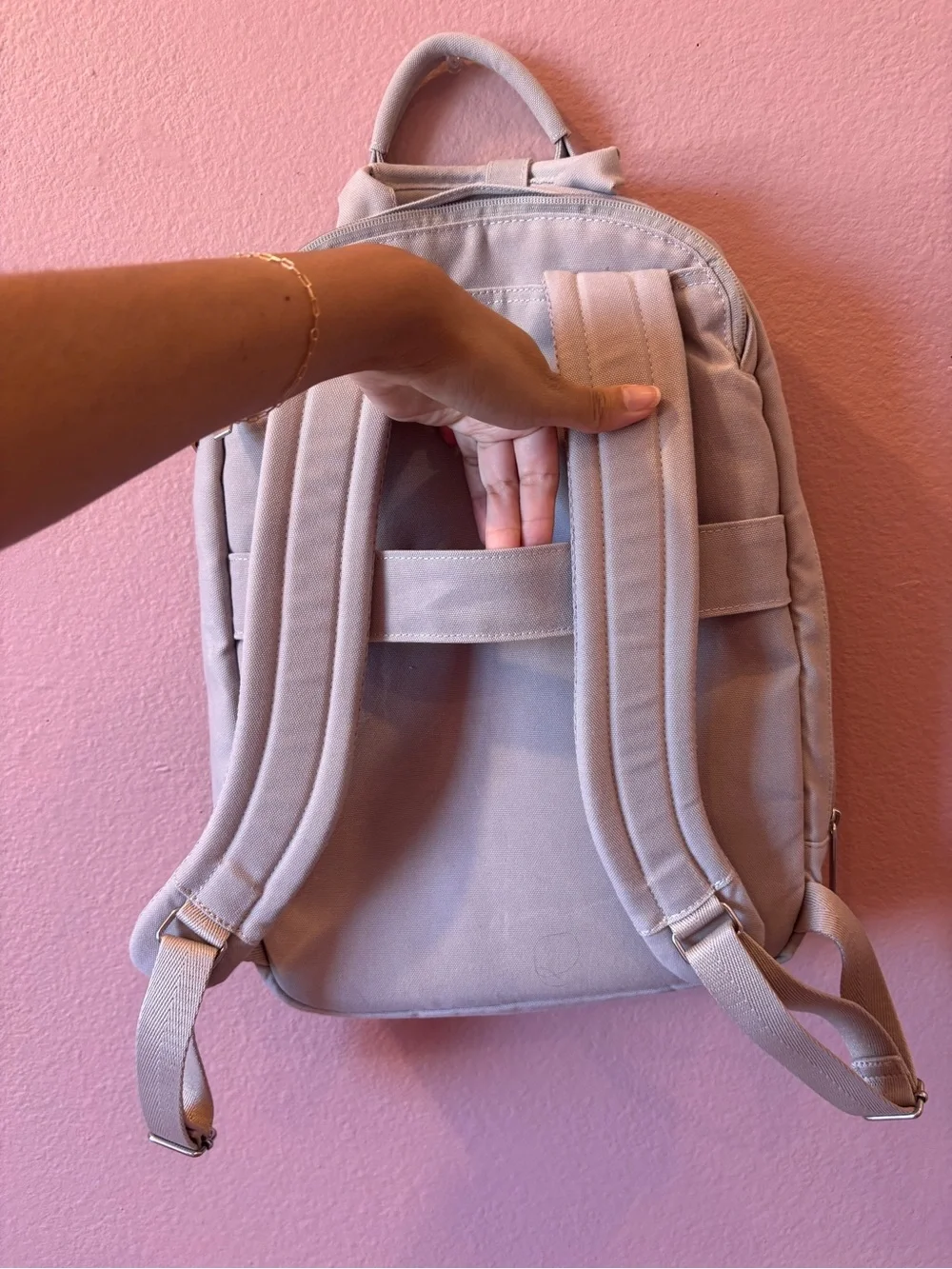 Day Owl Slim Laptop Backpack Grey